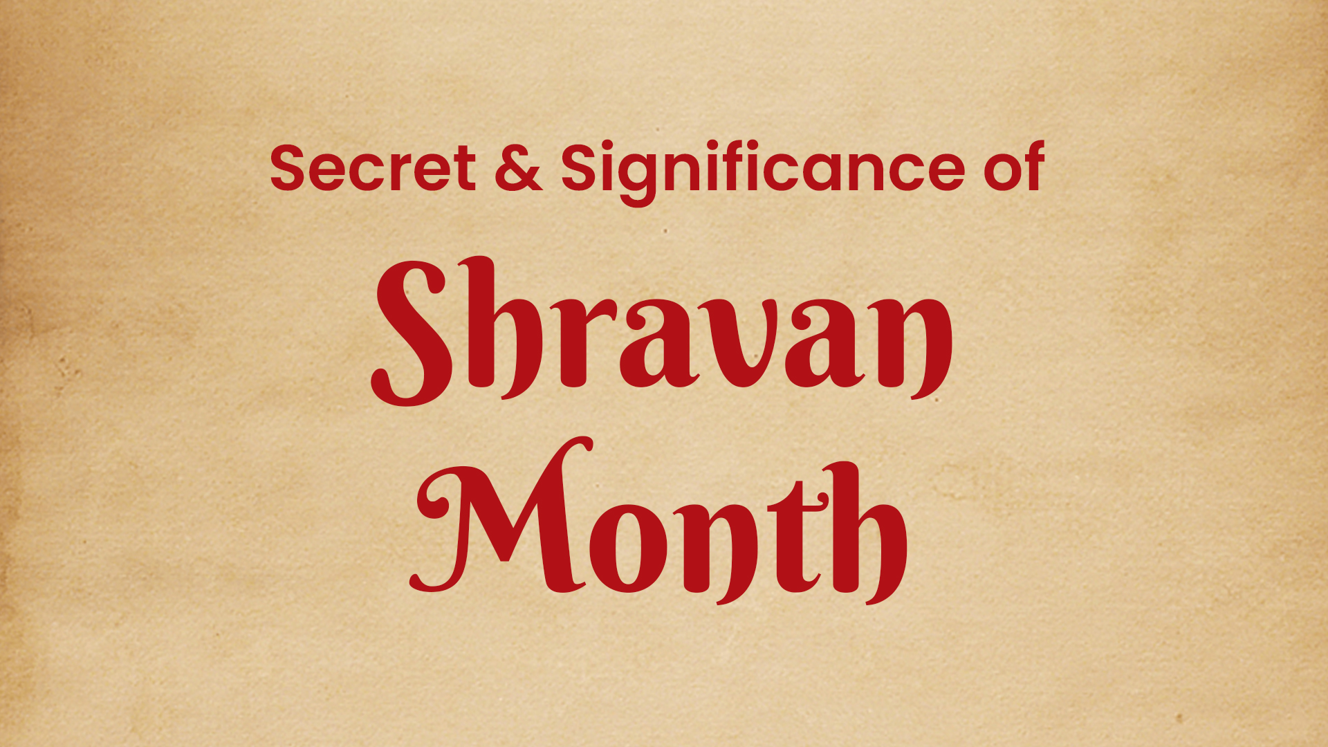 shravan month