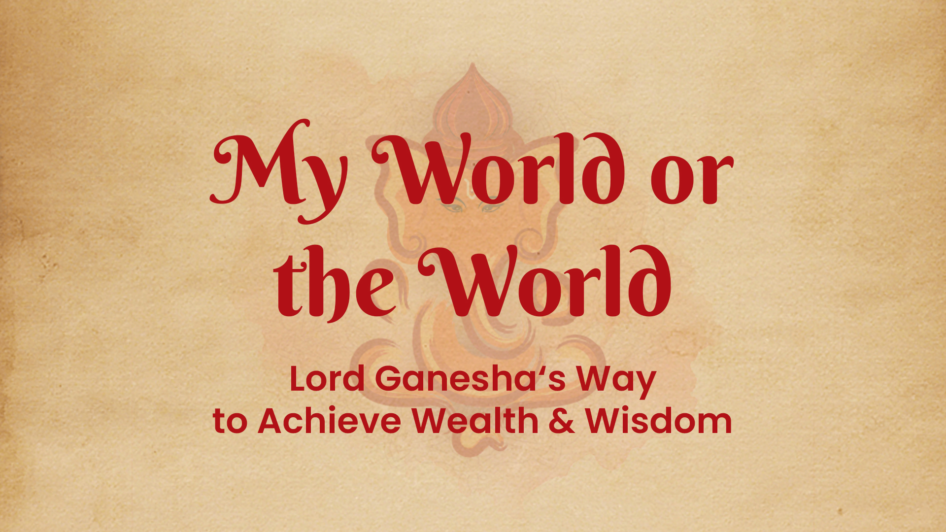 Lord Ganesha wisdom